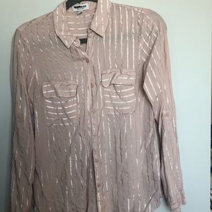 Express shimmery Button Down